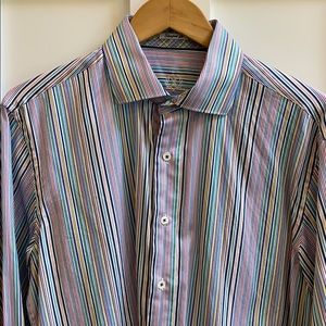 Large Bugatchi Uomo Dress Shirt